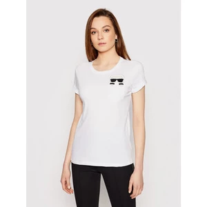Koszulka damska Karl Lagerfeld Ikonic Pocket T- Shirt 210W1720 100