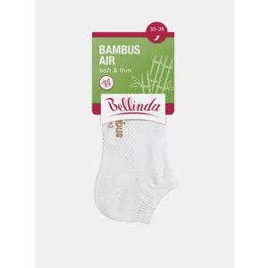Bellinda Women's ankle socks BAMBUS AIR LADIES IN-SHOE SOCKS - Short women's bamboo socks - white