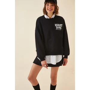 Happiness İstanbul Sweatshirt - Black - Regular fit