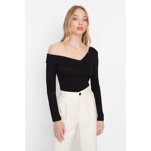 Trendyol Blouse - Black - Slim fit