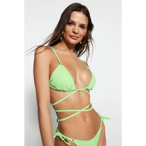 Trendyol Bikini Top - Green - Plain