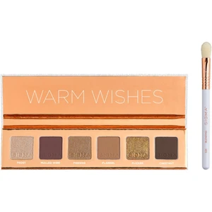 Sigma Beauty Warm Wishes Eyeshadow Palette paletka očních stínů se štětečkem 100.7 g