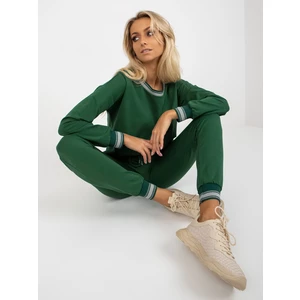 Dark green women's tracksuit with trousers