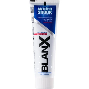 BlanX White Shock bieliaca pasta proti škvrnám na zubnej sklovine s okamžitým účinkom 75 ml