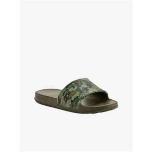 Coqui Tora Green Kids Camouflage Slippers - Boys