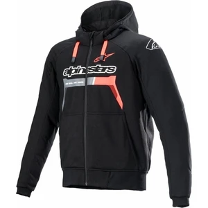 Alpinestars Chrome Ignition Hoodie Black/Red Fluorescent S Geacă textilă