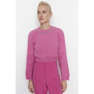 Trendyol Sweater - Pink - Regular fit