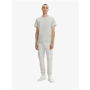 Light Grey Men's Sweatpants with Tom Tailor Pockets - Men's