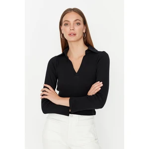 Trendyol Blouse - Black - Slim fit