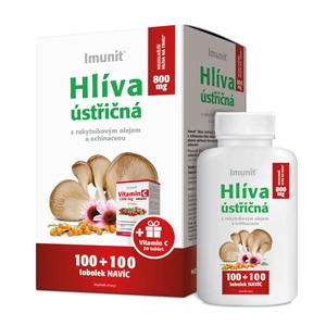 Simply You Imunit Hlíva ústřičná 800 mg s rakytníkovým olejem a echinaceou 100 + 100 tob. + Vitamín C 30 tbl.