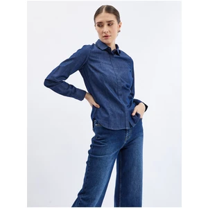 Orsay Dark blue denim shirt - Women