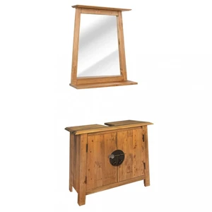 2dílná koupelnová sada VINTAGE Dekorhome,2dílná koupelnová sada VINTAGE Dekorhome