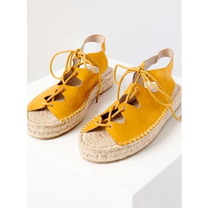 Yellow sandals CAMAIEU - Women