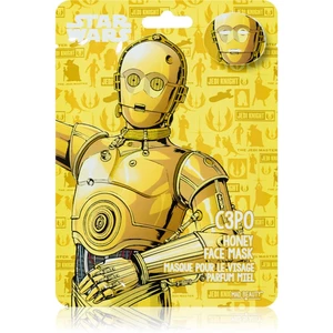 Mad Beauty Star Wars C3PO hydratační plátýnková maska s medem 25 ml