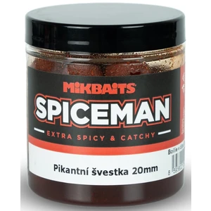 Mikbaits boilie v dipe spiceman  pikantná slivka 250 ml - 20 mm