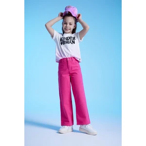 DEFACTO Girl Wide Leg Cotton Trousers