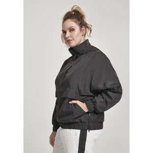 Women's Panel Pull Over Black Jacket