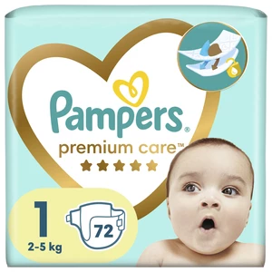 Pampers Premium Care Size 1 jednorázové pleny 2-5 kg 72 ks