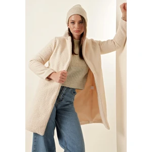 Bigdart 9082 Oversized Cachet Coat - Ecru