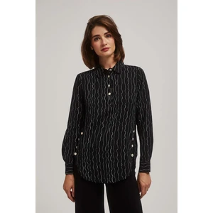 Blouse with decorative buttons