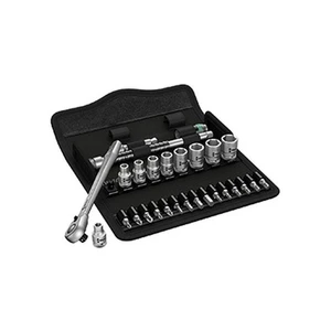 Wera 004021 Sada ráčnová Zyklop Metal 8100 SA 11, 28 d. upínací část 1/4" - coulová