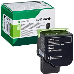 Lexmark C242XK0, black, 6000 str., return, extra high capacity,4 originálny toner