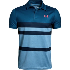 Under Armour Tour Tips Engineered Polo Chlapecké funkční triko 1326966-437 Mediterranean YXS