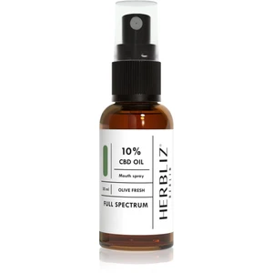 Herbliz Olive Fresh CBD Oil 10% ústní sprej s CBD 30 ml