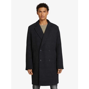 Black Men's Plaid Coat Tom Tailor Denim - Men's