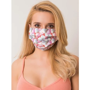 Protective mask with a colorful print