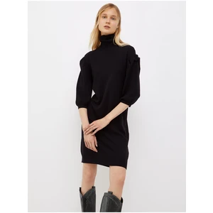 Black Women's Sweater Dress with Balloon Sleeves Liu Jo - Women