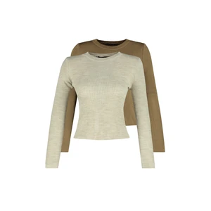Trendyol Sweater - Brown - Regular fit