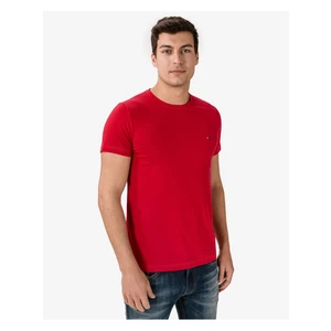 Červené pánské tričko Tommy Hilfiger - Pánské