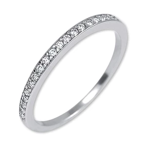 Brilio Silver Třpytivý stříbrný prsten s krystaly 745 426 001 00545 04 53 mm