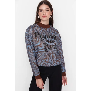 Trendyol Sweatshirt - Brown - Regular fit