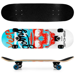 Spokey SKALLE Skateboard 78,7 x 20 cm, ABEC7, white-blue