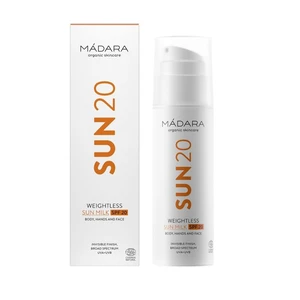 MÁDARA Ľahké opaľovacie mlieko Sun 20 (Weightless Sun Milk SPF 20) 150 ml