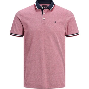 Jack&Jones Pánské polo triko JJEPAULOS POLO SS NOOS Rio Red SLIM FIT L