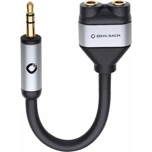 Jack audio Y adaptér Oehlbach 60021, černá