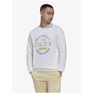 White Men's Sweatshirt adidas Originals Club - Men's