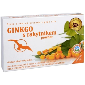 Čaje Hannasaki Ginkgo s rakytníkem powder - ginkgo, plody rakytníku 75 g