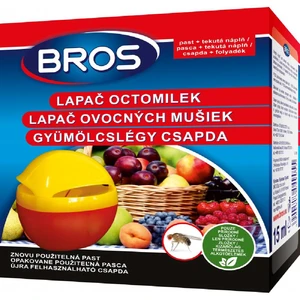 Bros jablĺčko lapač ovocných mušiek + náplň 15 ml