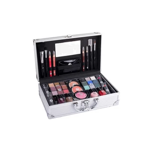 2K Fabulous Beauty Train Case darčeková kazeta Complete Makeup Palette pre ženy