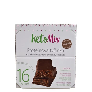 KetoMix Proteinové tyčinky s příchutí čokolády 16 x 40 g