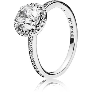 Pandora Třpytivý stříbrný prsten 196250CZ 58 mm