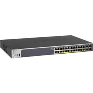 NETGEAR 24-Port Gigabit PoE+ (190W) SmartManaged Pro Switch with 4 SFP Ports