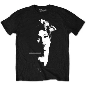 Amy Winehouse Koszulka Scarf Portrait Czarny-Graficzny XL