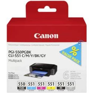 Canon PGI-550 CLI-551 PGBK+C+M+Y+GY multipack originální cartridge