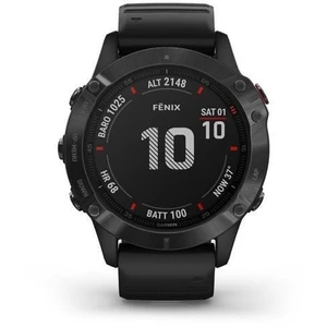 Garmin fenix6 glass, black/black band (map/music)