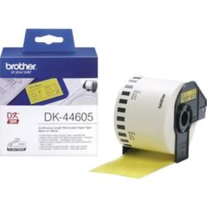 Brother DK-44605, 62mm x 30,48m, žlutá papírová role
